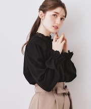 【前後2WAY】エンブロレースブラウス