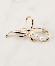 リボンモチーフブローチ