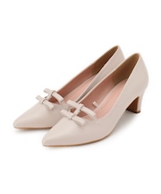 ダブルリボンパンプス