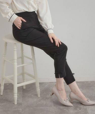 リボンハイパーストレッチパンツ