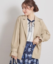 【撥水・洗える】ハーフ トレンチコート