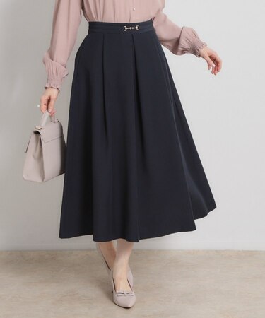 【洗える・通勤】ビットベルト タックスカート