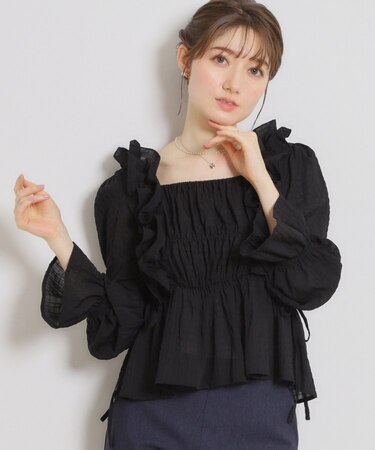 シアーシャーリングブラウス