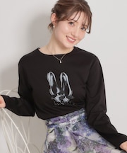 【綿100%・洗える】パリジェンヌ プリントTシャツ