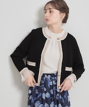 【洗える・着映え】SPRING配色カーディガン