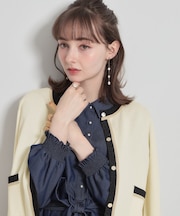 【洗える・着映え】SPRING配色カーディガン