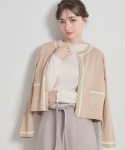 【洗える・着映え】SPRING配色カーディガン