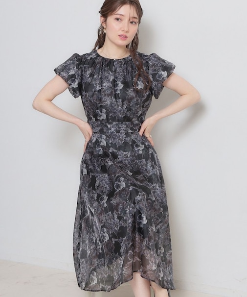 【洗える・着映え】オーガンフルールワンピース