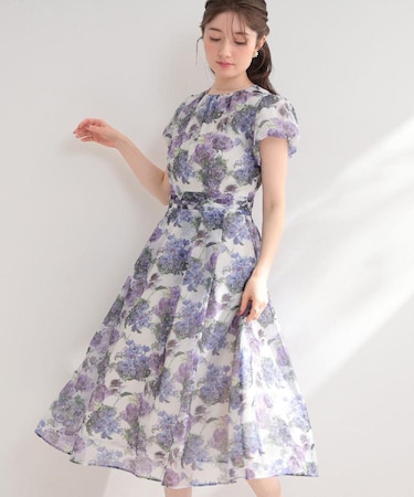 【洗える・着映え】オーガンフルールワンピース