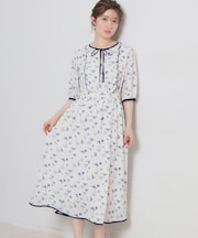 【着映え】水彩フラワーワンピース