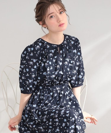 【着映え】水彩フラワーワンピース