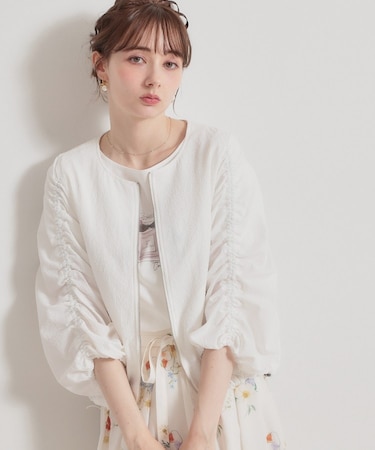 カラミタンブラーノーカラーブルゾン