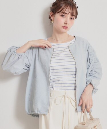 カラミタンブラーノーカラーブルゾン