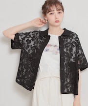 フラワーエンブロイダリーブラウス