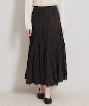 綿ローンティアードスカート