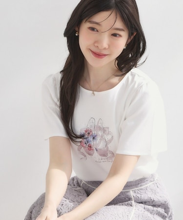 トウシューズプリントTシャツ