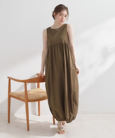 ノースリーブバルーンワンピース