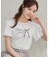 【接触冷感・UVカット・洗える】リボン ロゴTシャツ