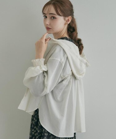 【大人可愛い】愛されフーディーシャツ