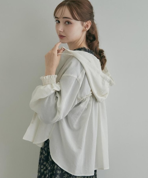 【大人可愛い】愛されフーディーシャツ
