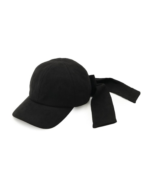 【57㎝】　yori リボン付き黒キャップ リボンキャップ｜クチュールブローチの通販｜&mall（アンドモール