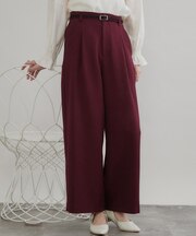 LANATECレースベルトパンツ