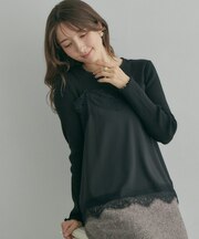 メローフリルニット&レースキャミセット