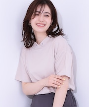 【高レビュー/ひんやり/UV】アウトスタイルもサマになる さらさら抜け襟Tシャツ