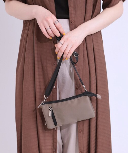 【撥水】2層ミニショルダーバッグ