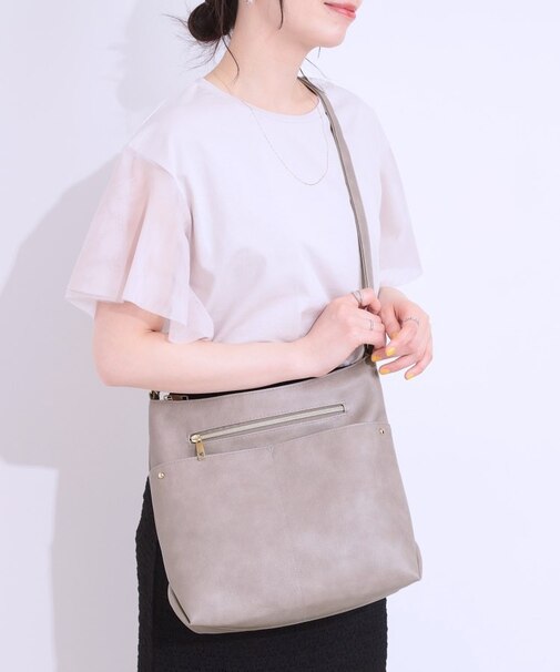 フロント2ポケットショルダーバッグ