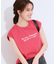 【ひんやり/汗ジミ軽減/UVカット】 ロゴプリントノースリーブTシャツ