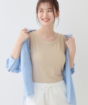 【高レビュー/S-LL】大人ヘルシーなスタイルに ラメタンクトップ