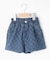【110-140cm】格子ジャカードデニムショートパンツ