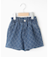 【110-140cm】格子ジャカードデニムショートパンツ