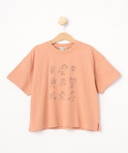【110-140cm/リンク】BIGシルエット プリントTシャツ