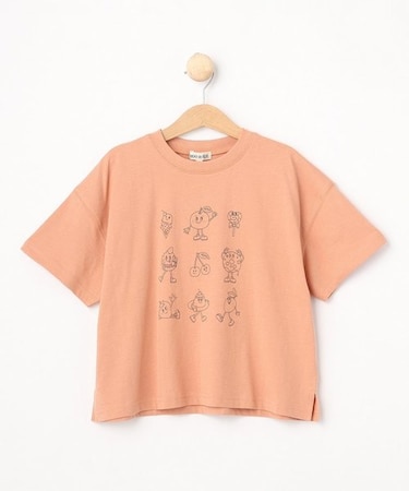 【110-140cm/リンク】BIGシルエット プリントTシャツ