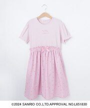 【サンリオキャラクターズ】パフ袖ドッキングワンピース
