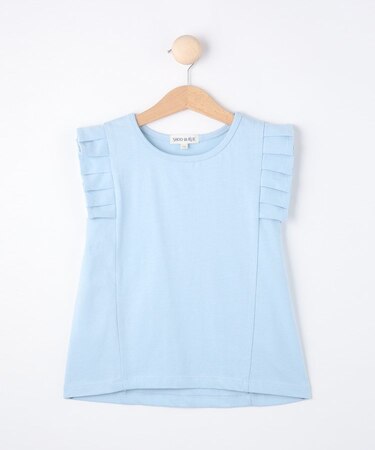 【110-140cm】袖タックデザイントップス
