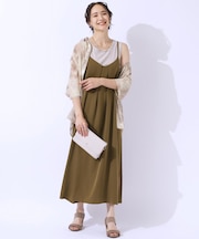 後ろ姿も抜かりなく バックリボンキャミワンピース