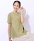 【自然にウエストカバー】インせず決まる サイドチュール切替Tシャツ