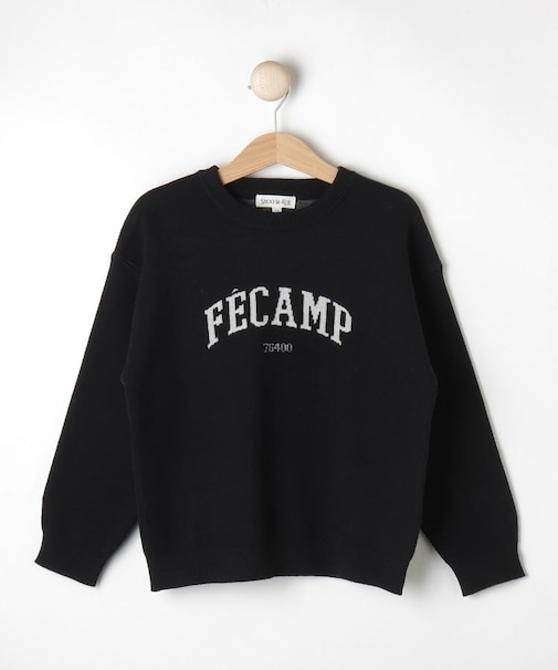 【110-140cm/男女兼用】スウェットライクロゴニット