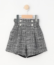 【110-140cm】カットツィードショートパンツ