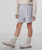 【110-140cm】カットツィードショートパンツ