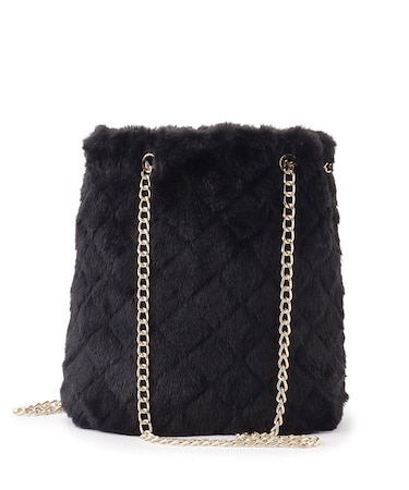 フェイクファーキルトショルダー