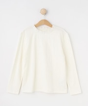 【100-140cm/プチセレ】フリルレースでお上品に インナートップス