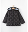 【110-140cm/撥水】フード2WAY総柄フリルブルゾン