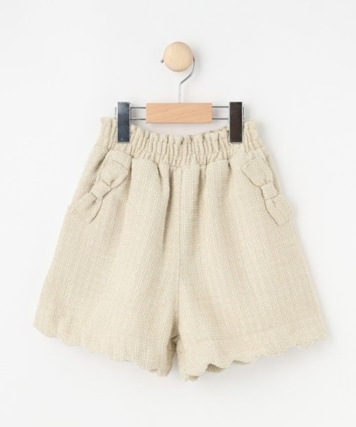 【100-140cm/プチセレ】ツイードショートパンツ