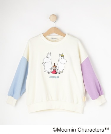 【MOOMIN】袖配色スウェットプルオーバー