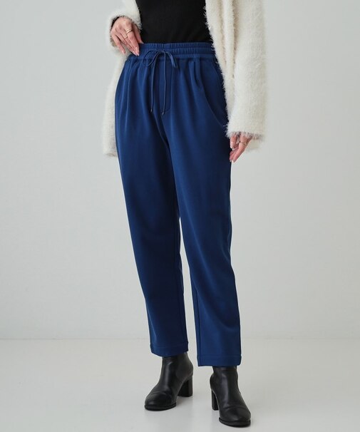 【洗える/SS-3L/あったか】スマートに見える 裏起毛イージーパンツ