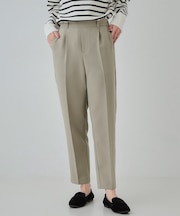 【SS-3L/洗える/通勤・セレモニーにも】しなやかな身のこなしが叶う ストレッチテーパードパンツ